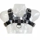 Male Edge Leather Body Model III - Adjustable Chain Harness, S-XL — Photo 3