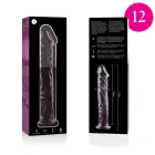 IBIZA Nebula Series Model 12 stiklinis dildo – 17 cm (6.7″) – rožinis — Nuotrauka 7