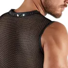 Svenjoyment Bondage men's net set – shirt with thigh harnesses, jock, 2 cuffs – black – L — Photo 7