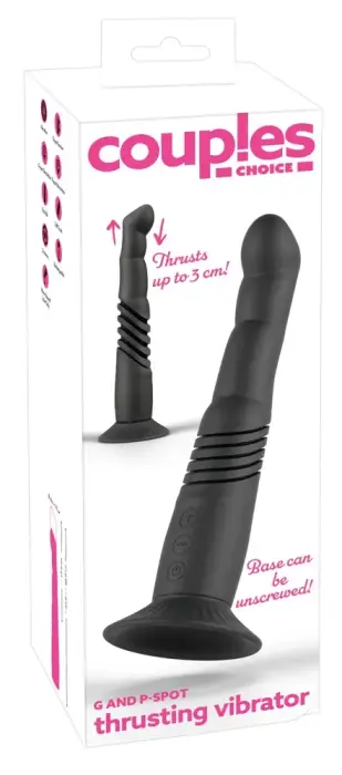 Coup!es Choice G- и P-точки пальчиковый вибратор с функцией толчков – 23–26 cm (9–10″) – розовый