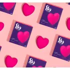 Je t'aime Pāru sirds vibrators – rozā — Foto 6