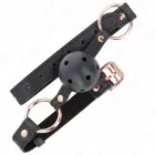 KINK Premium TPE Ball Gag 4 cm – Adjustable Strap – Black — Photo 2