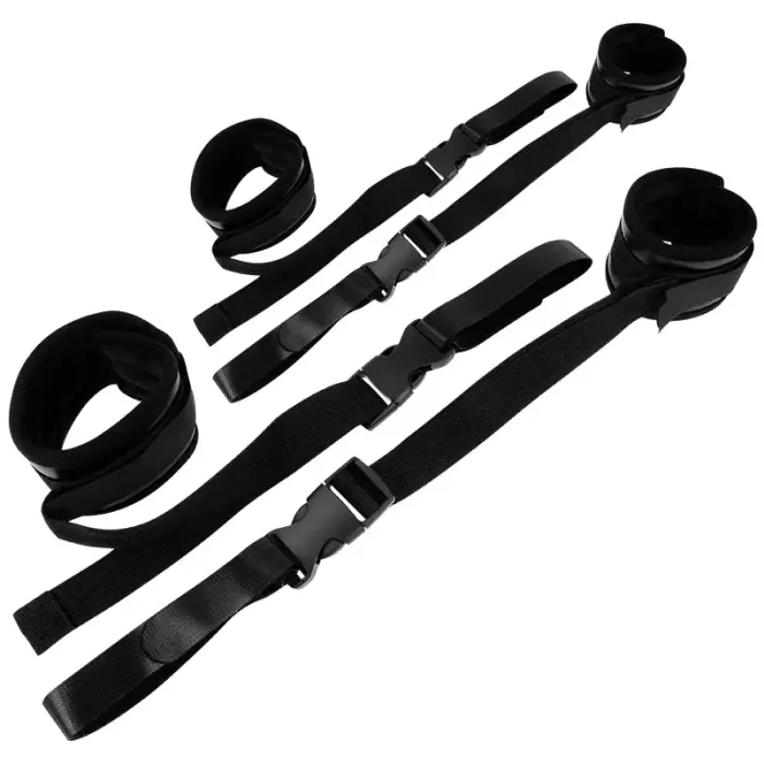 OHMAMA reguleeritavad nailonist ja Velcro randme köidikud 55cm – mustad