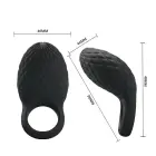 PRETTY LOVE - Heloise 7 Function Vibrating Cock Ring - Black — Photo 4