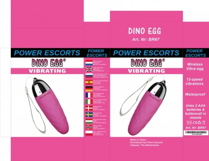 Dino olas vibrators – 11.5 cm (4.5″) – rozā Foto 2