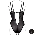 Wireless Lace Bodysuit with Adjustable Sliders – Black – One Size — Photo 5
