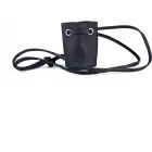 Red Leather Aroma Pouch – nahast kaelakott aroomipudelile – must – 6,5 cm — Foto 2