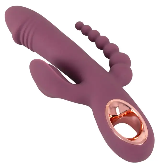Slim Triple Plum vibrators – 21.4 cm (8.4″) – violets Foto 5