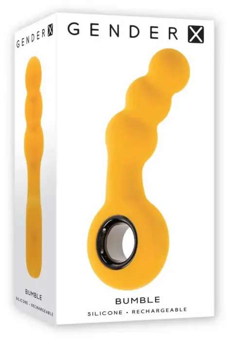 GENDER X BUMBLE вибрирующая анальная пробка – 14.9 cm (5.86″) – Черный