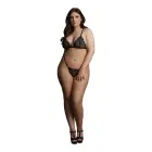 Magic Lace Velvet apatinių komplektas – juodas – Plus size — Nuotrauka 7