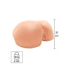 Big Bubble Butt Bitch vibruojantis masturbatorius – kūno spalva — Nuotrauka 1