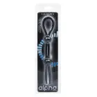 Кольцо для члена Liquid Silicone Dual Lasso – черный — Фото 2