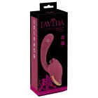 Javida divfunkciju vibrators ar laizīšanas stimulatoru – 20.6 cm – rozā — Foto 1