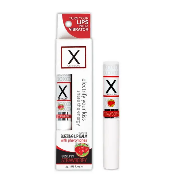 Sensuva X On The Lips Strawberry Lip Balm with Pheromones – 2 g