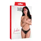 Indra crotchless beaded thong – Black – S/M — Photo 5