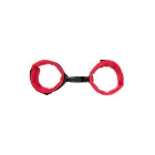 Anonymo handcuffs, velour, red, 29 cm Foto 3
