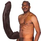 Dredd reālistisks ULTRASKYN dildo – 34 cm (13.5″) – Melns — Foto 4