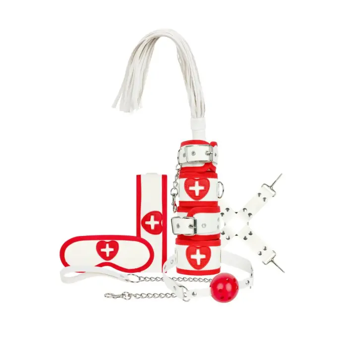 Bedroom Fantasy - 8 Piece Nurse Costume Set – White Photo