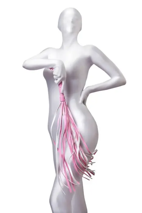 Anonymo Faux Leather Flogger – Pink – 64 cm