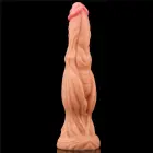 Reālistisks dubultā slāņa dildo ar piesūcekni – 24 cm (9.5″) – Rozā — Foto 10