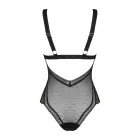 Obsessive Estiqua mežģīņu bodijs – melns – XS/S — Foto 4