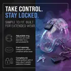 Master Series Lockdown Secure Cage Clear Medium регулируемая клетка целомудрия прозрачная — Фото 9