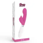 Dorcel Glossy Elvi – dvimotorinis triušio vibratorius – 10 rėžimų, silikonas – rožinė – 12 cm — Nuotrauka 6