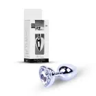 Plug-Jewellery Silver Heart Plug – 7 cm (2.8″) – Clear — Photo 10
