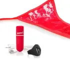 The Screaming O Charged Remote Panty System valkājams vibrators – sarkans — Foto 6