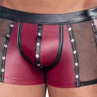 NEK Red Matte Look Pants with Net Inserts and Studs – XL — Photo 5