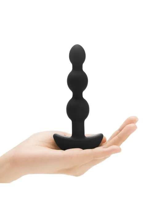 B-Vibe Triplet Anal Beads – Medium – Black Photo