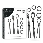 Addicted Toys Flexible Silicone Ring Set 7 pcs – Black — Photo 1