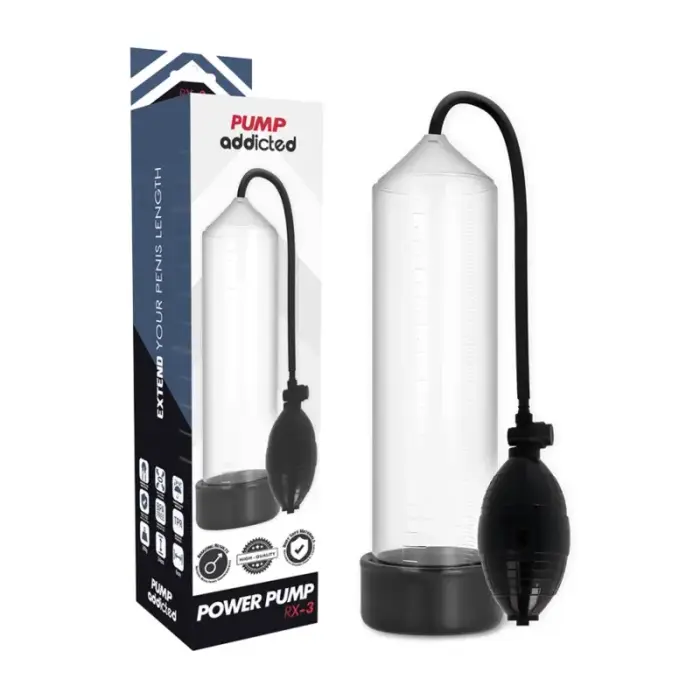Pump Addicted RX3 прозрачная вакуумная помпа – 23 cm – прозрачный