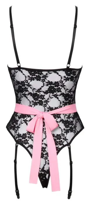 Cottelli COSTUMES istabenes bodijs ar priekšautu – melns – XL Foto 7