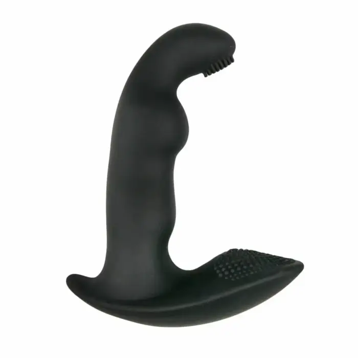 TOYJOY Dynamic Duke Ribbed Silicone Intimate Massager – 13 cm – Black