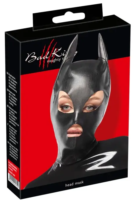 Bad Kitty маска для головы из искусственной кожи – чёрная