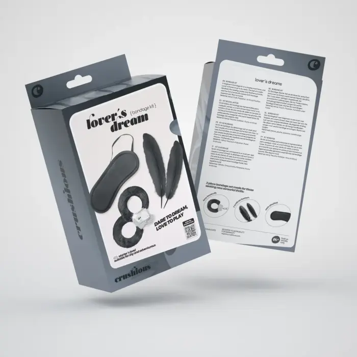 Lover's Dream - 4 Piece Bondage Kit for Beginners - Black Foto 1