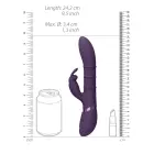 VIVE Sora G taško triušio vibratorius su judančiais stimuliuojančiais žiedais – 24.2 cm (9.5″) – violetinis — Nuotrauka 7