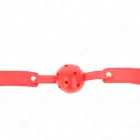 KINK Red Breathable Ball Gag 4.5 cm – Adjustable Silicone Strap 65 cm — Photo 4