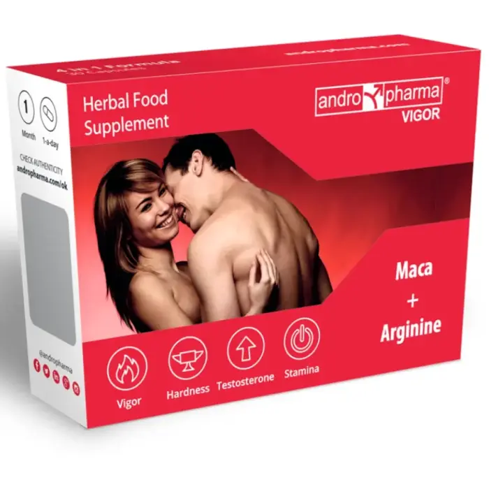 Andropharma Vigor Advanced Herbal Formula 30 Capsules – Male Vitality Support