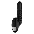 FORTO Ribbed Pro – вибрирующий анальный массажёр – чёрный – 10 режимов – водонепроницаемый – силикон + ABS — Фото 3