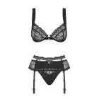 Heartina 3-osaline pesukomplekt – must – S — Foto 5