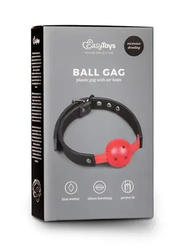 Knebel Ball Gag with PVC Ball – Red