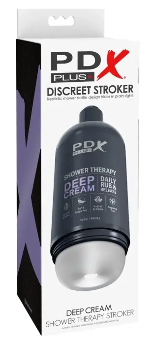 PDX Plug Shower Therapy Deep Cream Intimate Machine – 20.7 cm