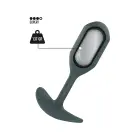 ToyJoy Buttocks The Athlete Weighted Anal Plug – 12 cm (4.7″) – Grey — Photo 1