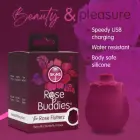 Skins Rose Buddies Flutterz – rožės formos tapšnojantis vibratorius – bordo — Nuotrauka 7