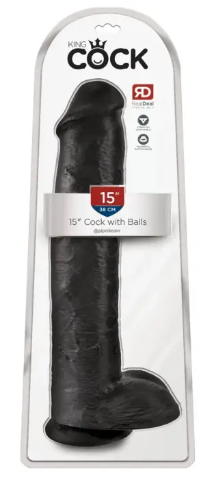 King Cock XXL реалистичный дилдо с яичками и присоской – 38 cm (15″)