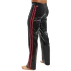 LateX Latex Trousers with Red Stripes – Black – L — Photo 4