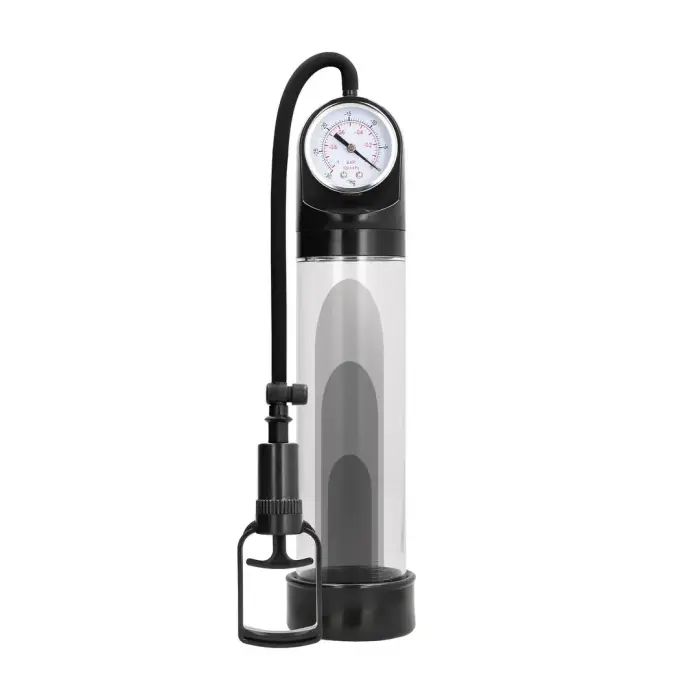 Shots Pumped Comfort – penis pump with PSI gauge – 20 cm – black
