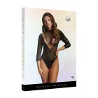 Mesh Bodysuit with Short Sleeves – Black – One Size — Photo 1